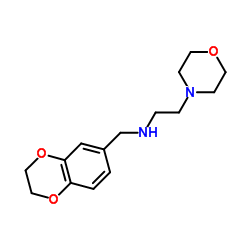 N-(2,3-Dihydro-1,4-benzodioxin-6-ylmethyl)-2-(4-morpholinyl)ethanamine Structure