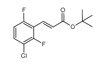 (E)-tert-butyl 3-(3-chloro-2,6-difluorophenyl)acrylate Structure