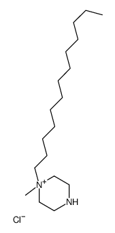 1-methyl-1-tridecylpiperazin-1-ium,chloride Structure