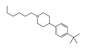 4-(4-tert-butylphenyl)-1-hexylpiperidine结构式