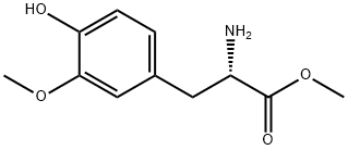 2-氨基-3-(4-羟基-3-甲氧基苯基)丙酸甲酯结构式