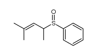 2-methyl-4-(phenylsulfinyl)pent-2-ene结构式