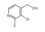 3-Chloro-2-fluoro-4-(hydroxymethyl)pyridine Structure