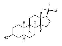 20-methyl-5α-pregnanediol-(3β.20)结构式