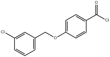 4-[(3-chlorobenzyl)oxy]benzoyl chloride Structure