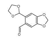 6-(1,3-dioxolan-2-yl)benzo[d]-[1,3]dioxole-5-carbaldehyde Structure