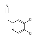 2-(4,5-dichloropyridin-2-yl)acetonitrile Structure