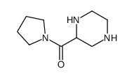 Pyrrolidine, 1-(2-piperazinylcarbonyl)- (9CI) structure