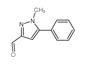 1-甲基-5-苯基-1H-吡唑-3-甲醛结构式