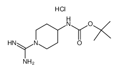 TERT-BUTYL1-CARBAMIMIDOYLPIPERIDIN-4-YLCARBAMATEHYDROCHLORIDE结构式