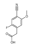 (4-cyano-2-fluoro-5-methoxyphenyl)acetic acid结构式