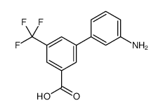 3-(3-aminophenyl)-5-(trifluoromethyl)benzoic acid结构式