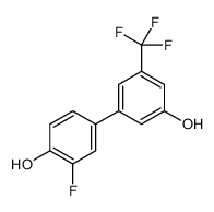 2-fluoro-4-[3-hydroxy-5-(trifluoromethyl)phenyl]phenol结构式