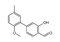 2-hydroxy-4-(2-methoxy-5-methylphenyl)benzaldehyde结构式