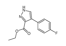 1H-PYRAZOLE-3-CARBOXYLIC ACID, 4-(4-FLUOROPHENYL)-, ETHYL ESTER Structure