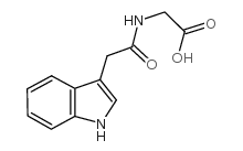 2-[[2-(1H-indol-3-yl)acetyl]amino]acetic acid Structure