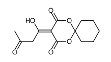 3-(1-hydroxy-3-oxobutylidene)-1,5-dioxaspiro[5.5]undecane-2,4-dione Structure