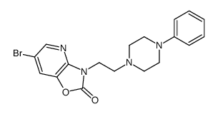 6-bromo-3-[2-(4-phenylpiperazin-1-yl)ethyl]-[1,3]oxazolo[4,5-b]pyridin-2-one Structure