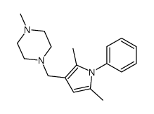 1-[(2,5-dimethyl-1-phenylpyrrol-3-yl)methyl]-4-methylpiperazine结构式