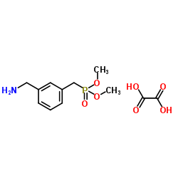 Dimethyl [3-(aminomethyl)benzyl]phosphonate ethanedioate (1:1) structure