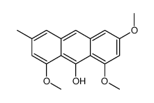 1,3,8-trimethoxy-6-methylanthracen-9-ol Structure