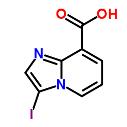 3-Iodoimidazo[1,2-a]pyridine-8-carboxylic acid Structure