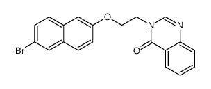 3-[2-(6-bromonaphthalen-2-yl)oxyethyl]quinazolin-4-one Structure