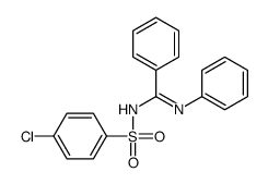 N'-(4-chlorophenyl)sulfonyl-N-phenylbenzenecarboximidamide Structure