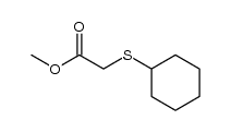 cyclohexylmercapto-acetic acid methyl ester结构式