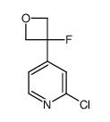 2-chloro-4-(3-fluorooxetan-3-yl)pyridine structure