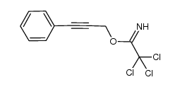 3-phenylprop-2-ynyl 2,2,2-trichloroacetimidate Structure