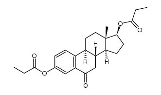 6-oxoestra-1,3,5(10)-triene-3,17β-diyl dipropionate结构式