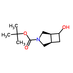 (1R,5S)-tert-Butyl 6-hydroxy-3-azabicyclo[3.2.0]heptane-3-carboxylate structure