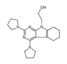 2-(2,4-dipyrrolidin-1-yl-5,6,7,8-tetrahydropyrimido[4,5-b]indol-9-yl)ethanol Structure