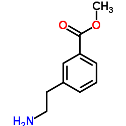 甲基 3-(2-氨基乙基)苯甲酸结构式