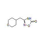 3-[(Tetrahydro-2H-pyran-4-yl)methyl]-1,2,4-oxadiazol-5(4H)-one Structure