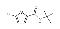 N-tert-butyl-5-chlorothiophene-2-carboxamide结构式