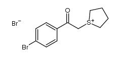 1-(2-(4-bromophenyl)-2-oxoethyl)tetrahydro-1H-thiophen-1-ium bromide结构式