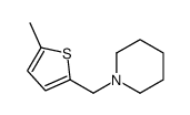 1-[(5-methylthiophen-2-yl)methyl]piperidine Structure