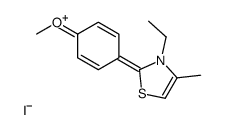 3-ethyl-2-(4-methoxyphenyl)-4-methyl-1,3-thiazol-3-ium,iodide Structure