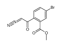 (4-Brom-2-methoxycarbonyl-phenyl)-diazomethyl-keton Structure