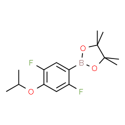 2,,5-Difluoro-4-isopropoxyphenylboronic acid pinacol ester结构式