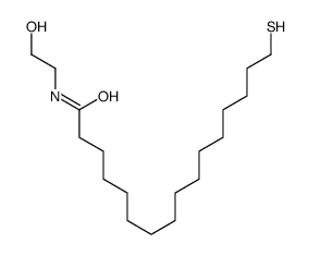 N-(2-hydroxyethyl)-16-sulfanylhexadecanamide结构式