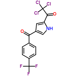 2,2,2-Trichloro-1-{4-[4-(trifluoromethyl)benzoyl]-1H-pyrrol-2-yl}ethanone Structure