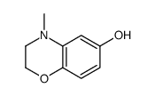 4-甲基-3,4-二氢-2H-苯并[1,4]噁嗪-6-醇结构式