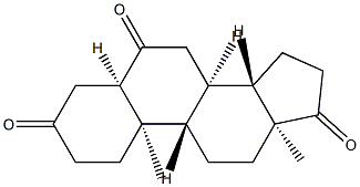 5β-Androstane-3,6,17-trione structure