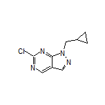 6-氯-1-(环丙基甲基)-1H-吡唑并[3,4-d]嘧啶结构式