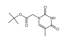 thymine-acetic acid tert-butyl ester结构式