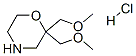 2,2-bis(Methoxymethyl)morpholinehydrochloride structure