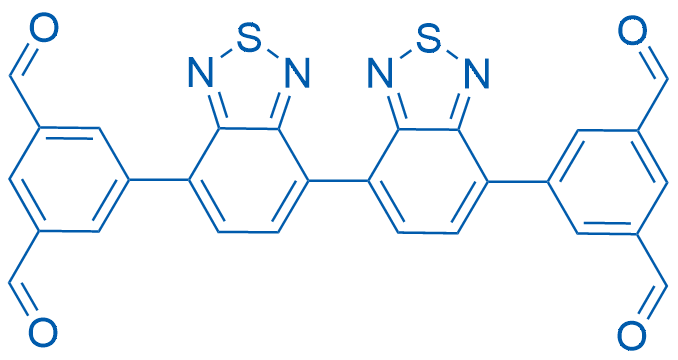 5,5'-([4,4'-Bibenzo[c][1,2,5]thiadiazole]-7,7'-diyl)diisophthalaldehyde structure